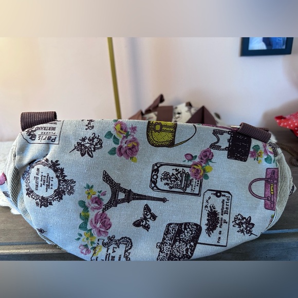 Paris Themed Beige and Brown Backpack - Picture 8 of 8